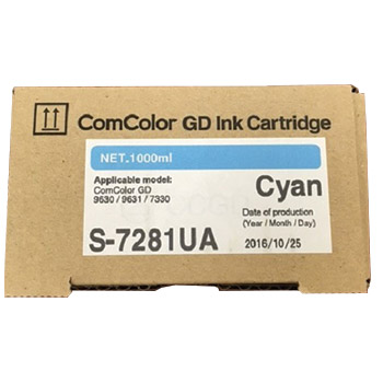 Riso ComColour GD Ink Cartridge - Cyan (S-7281UA) Riso ComColour GD Ink Cartridge - Cyan (S-7281UA)